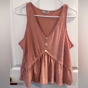 Blush pink dotted tank